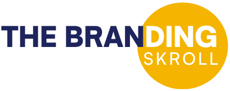 the branding skroll with white background